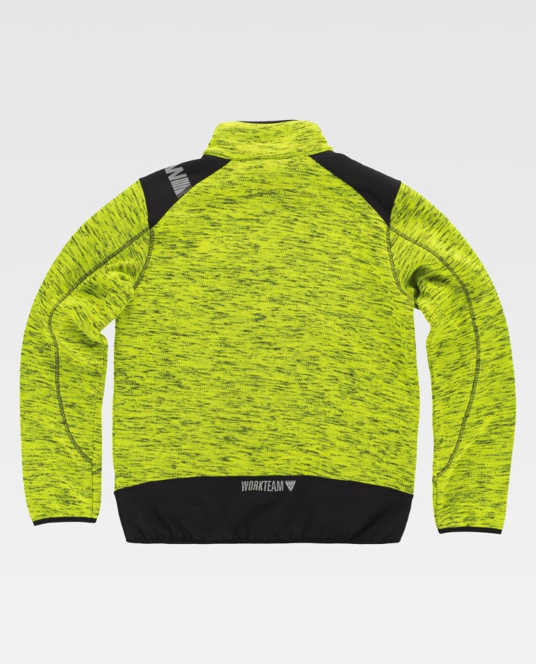 Chaqueta Workteam S9455 Amarillo Flúor / Negro