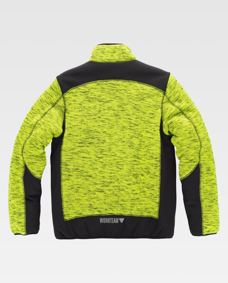 Chaqueta Workteam S9465 Amarillo Flúor / Negro