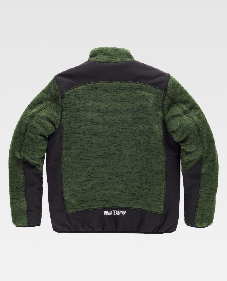Chaqueta Workteam S9465 Verde Kaki / Negro