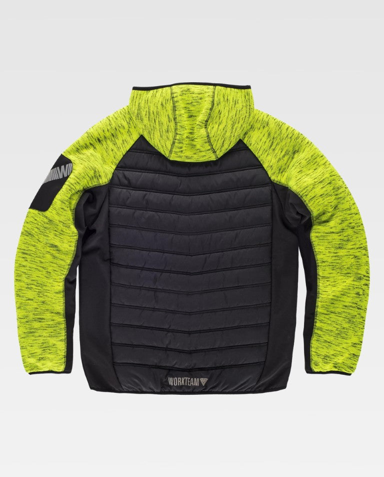 Chaqueta Workteam S9475 Amarillo Flúor / Negro