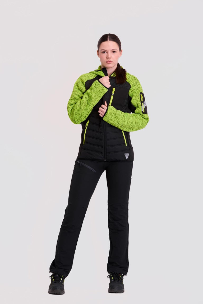 Chaqueta Workteam S9475 Amarillo Flúor / Negro