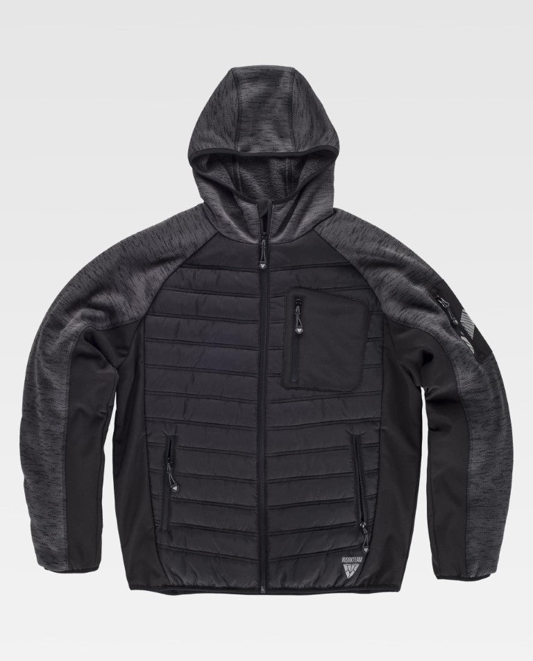 Chaqueta Workteam S9475 Gris Oscuro / Negro