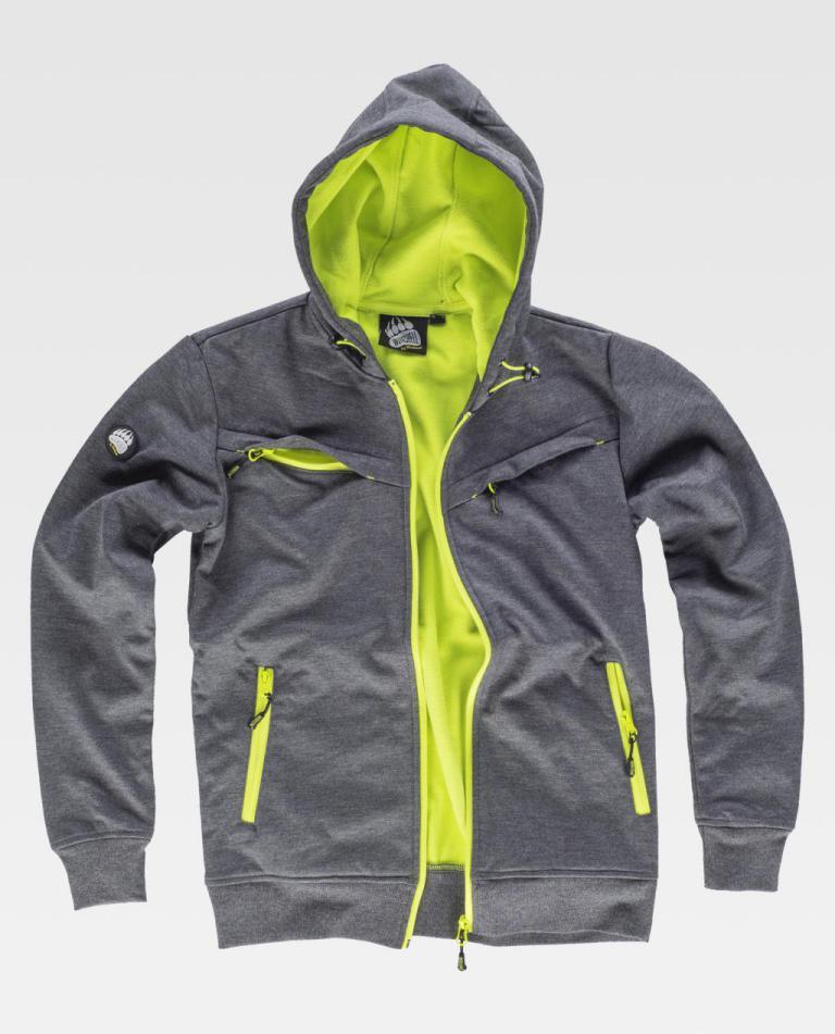 Workshell Workteam S9482 Gris / Amarillo Flúor