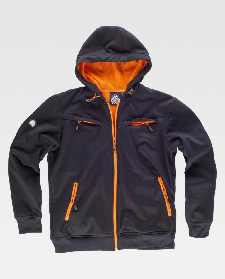Workshell Workteam S9482 Negro / Naranja Flúor