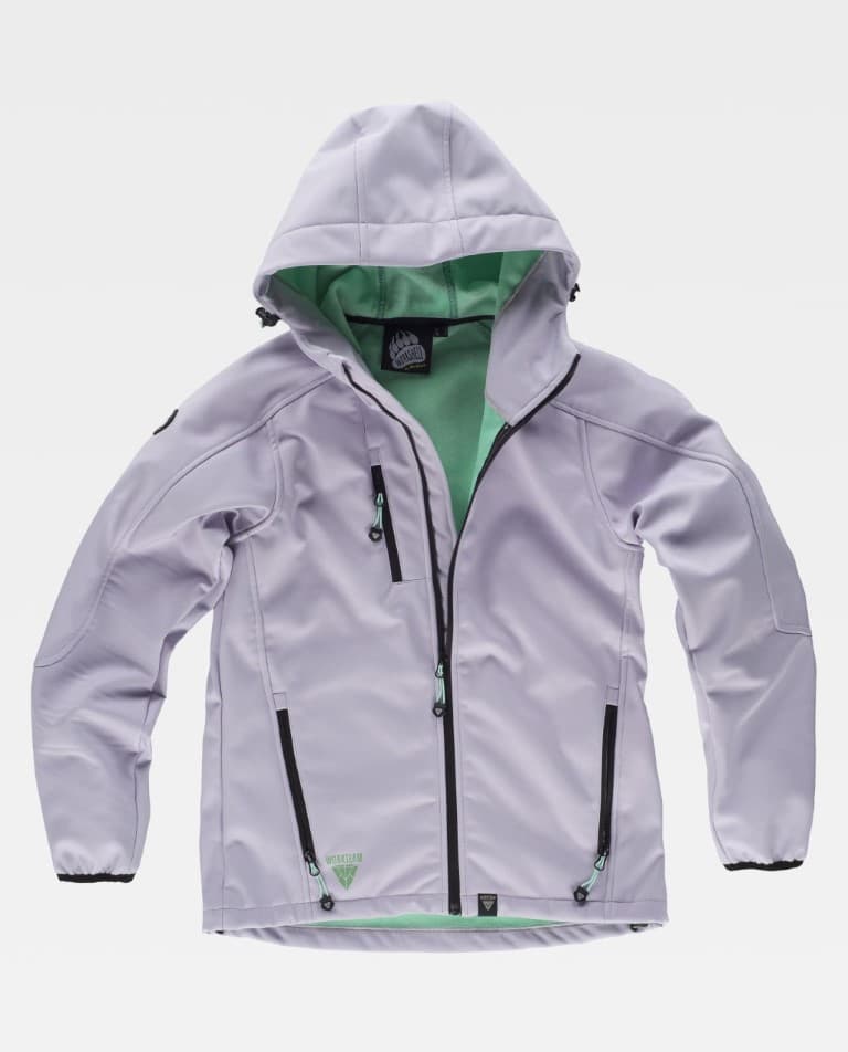 Workshell Workteam S9494 Lila / Verde Menta