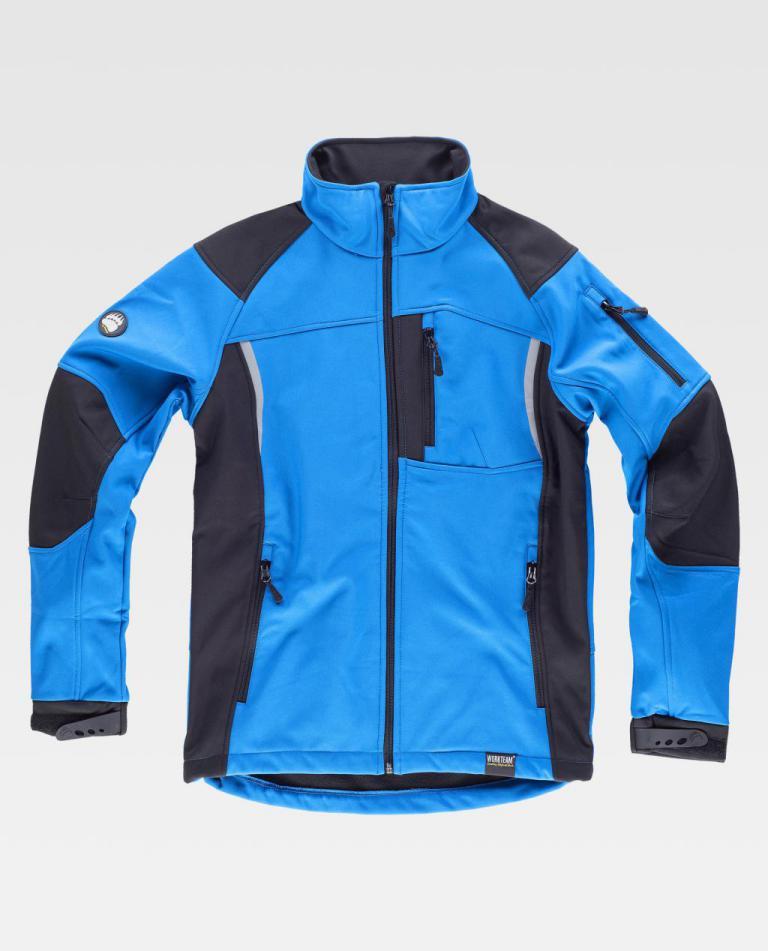 Workshell Workteam S9495 Celeste / Negro