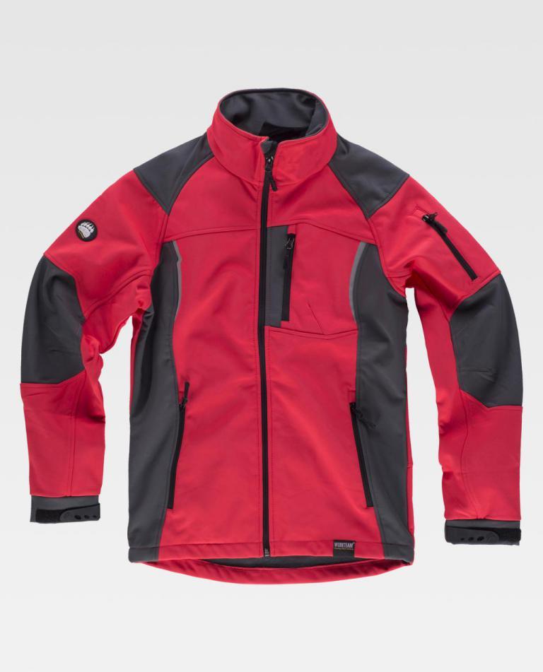 Workshell Workteam S9495 Rojo AV / Gris