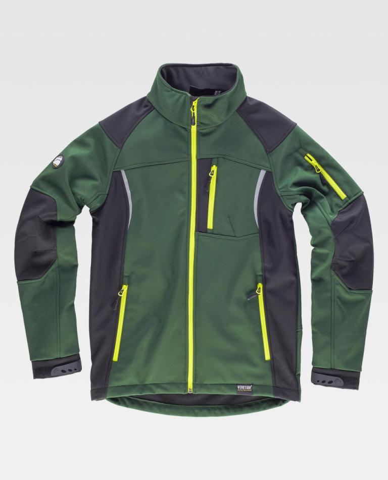 Workshell Workteam S9495 Verde Oscuro / Negro