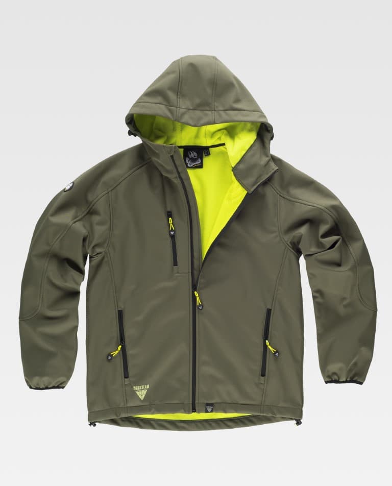 Workshell Workteam S9499 Verde Caza / Amarillo AV
