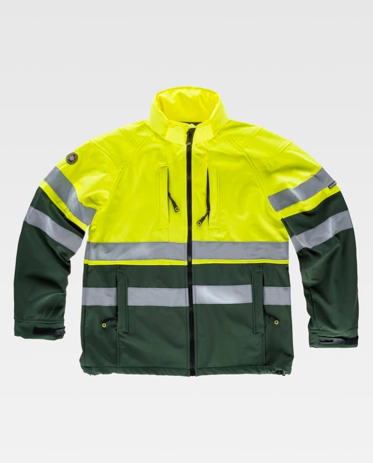 Workshell Workteam S9525 Verde Oscuro / Amarillo AV