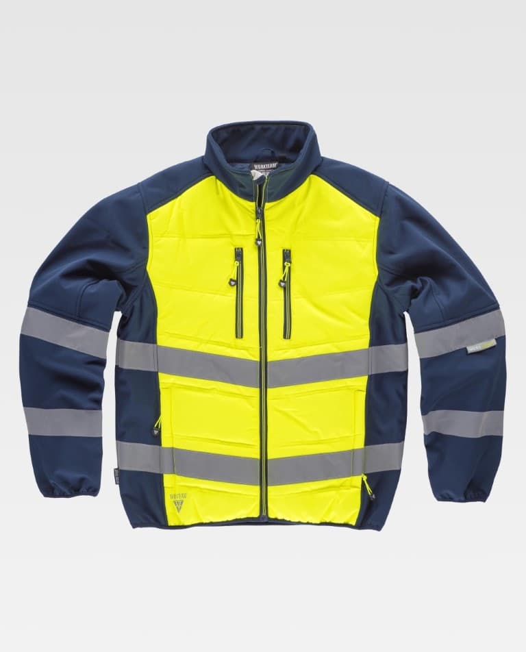Workshell Workteam S9605 Marino / Amarillo Flúor