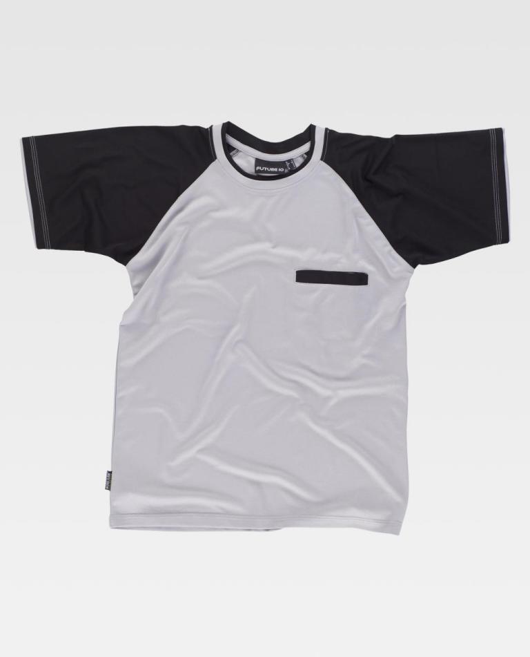 Camiseta Workteam WF1016 Gris Claro / Negro
