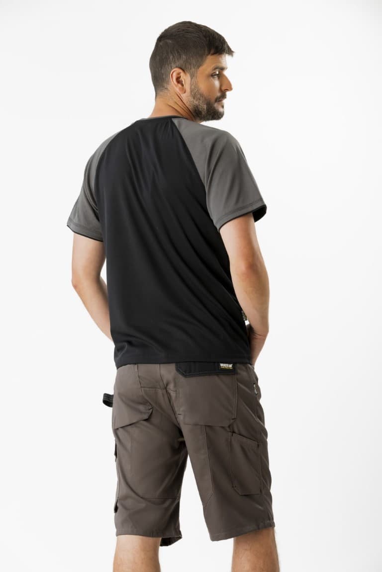 Camiseta Workteam WF1016 Negro / Gris Oscuro
