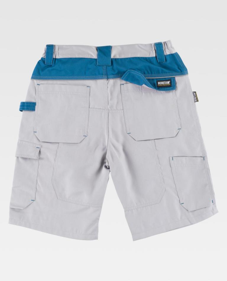 Bermuda Workteam WF1017 Gris Claro / Azafata