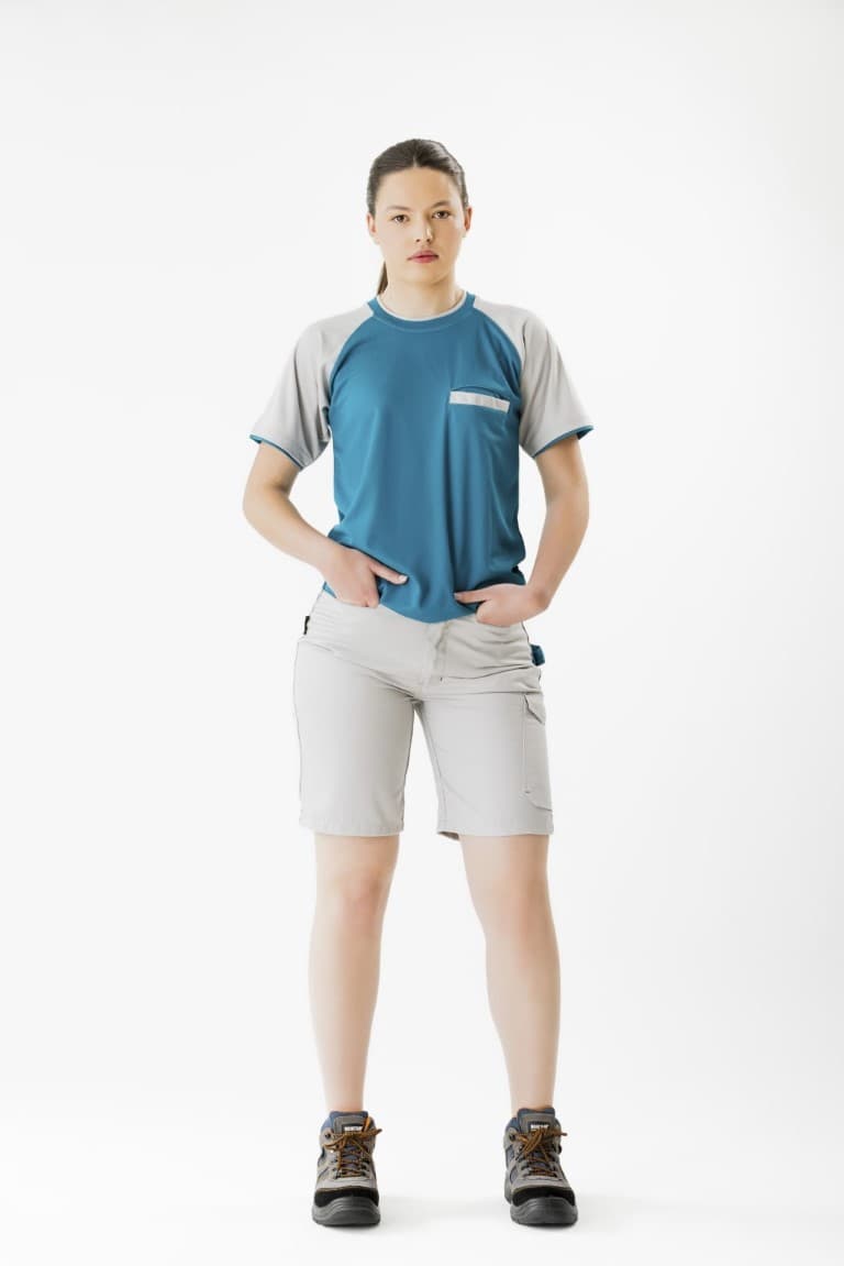 Bermuda Workteam WF1017 Gris Claro / Azafata