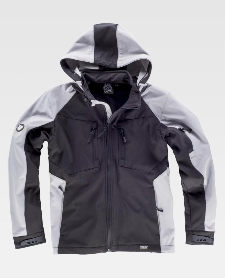 Workshell Workteam WF1040 Negro / Gris Claro