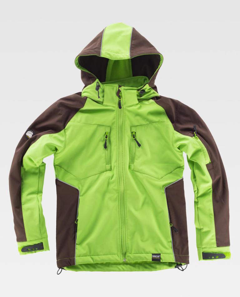 Workshell Workteam WF1040 Verde Lima / Marrón