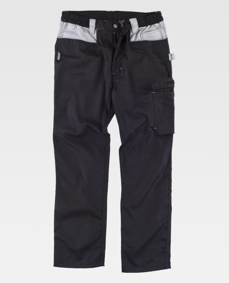 Pantalón Workteam WF1050 Negro / Gris Claro