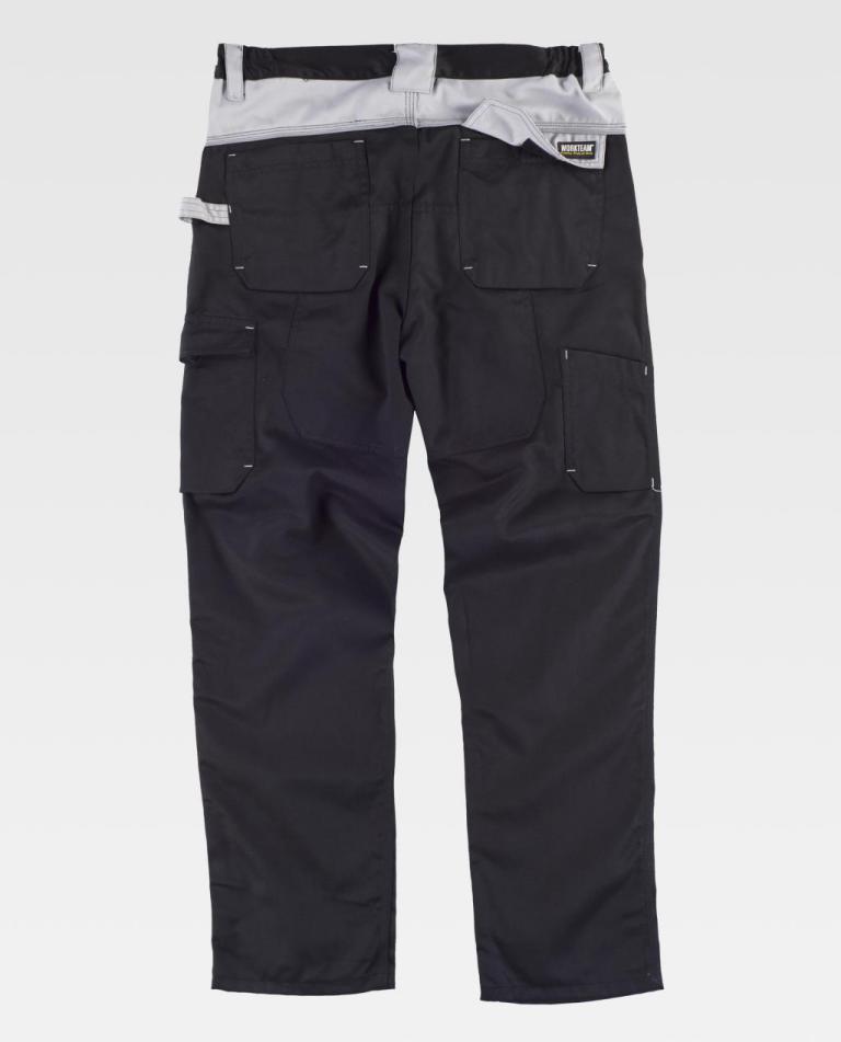 Pantalón Workteam WF1050 Negro / Gris Claro
