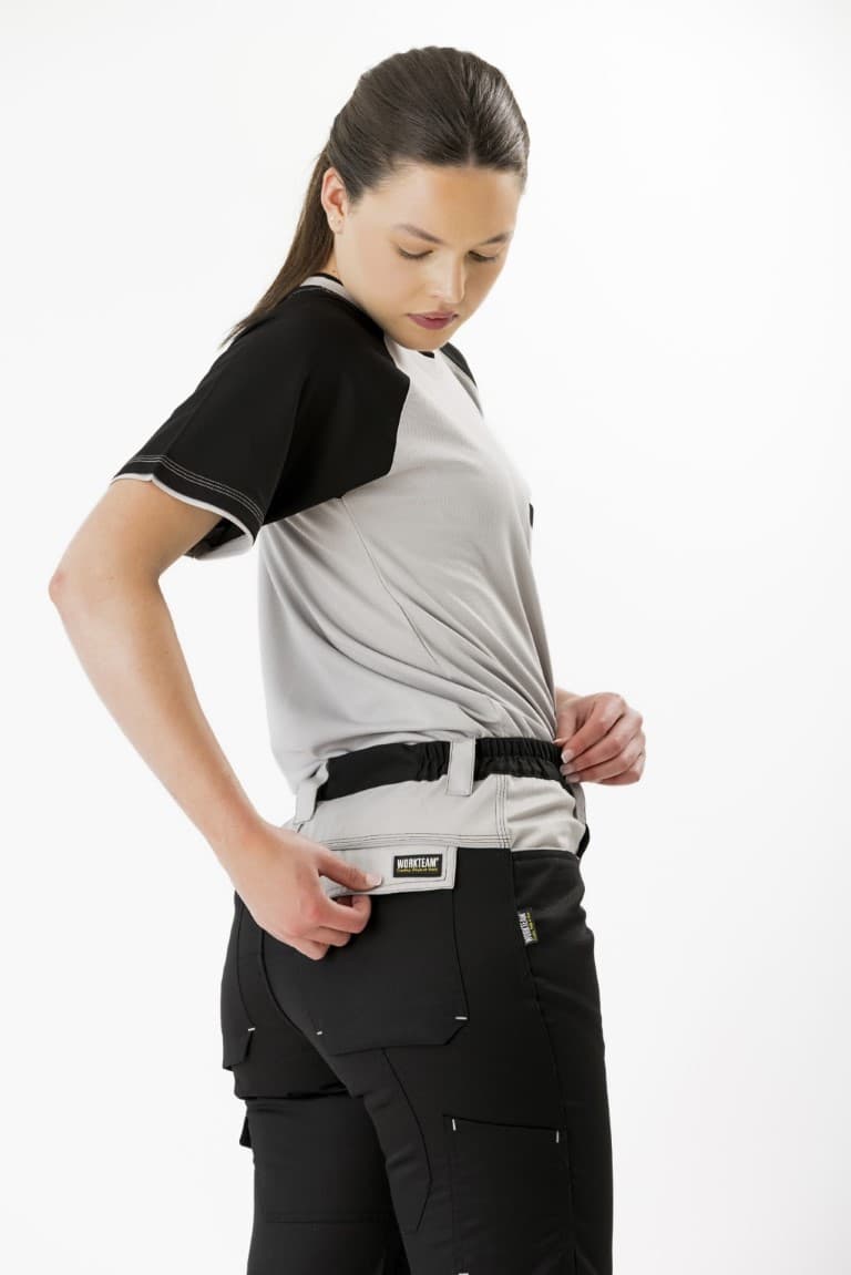 Pantalón Workteam WF1050 Negro / Gris Claro