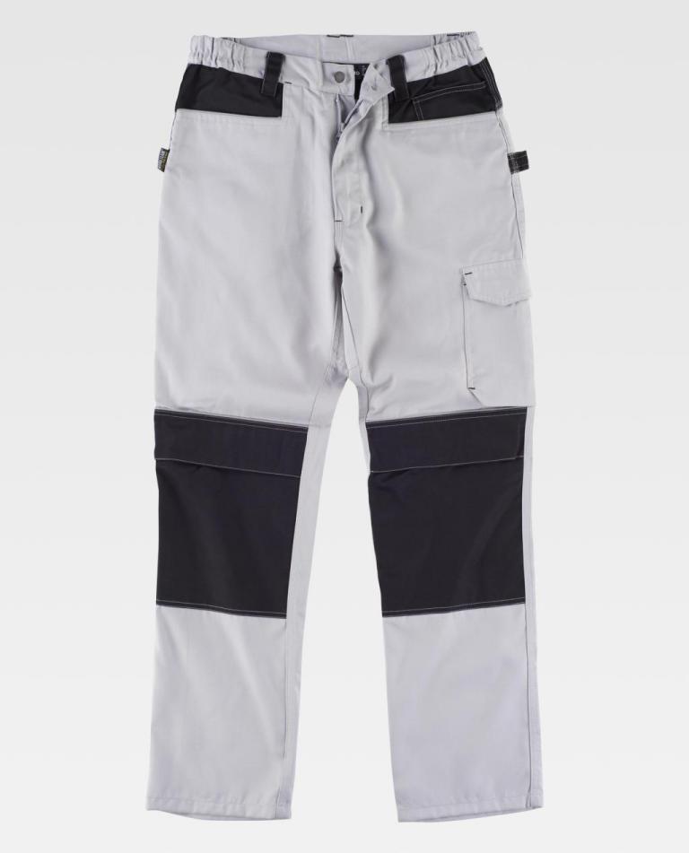 Pantalón Workteam WF1052 Gris Claro / Negro