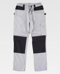 Pantalón Workteam WF1052 Gris Claro / Negro