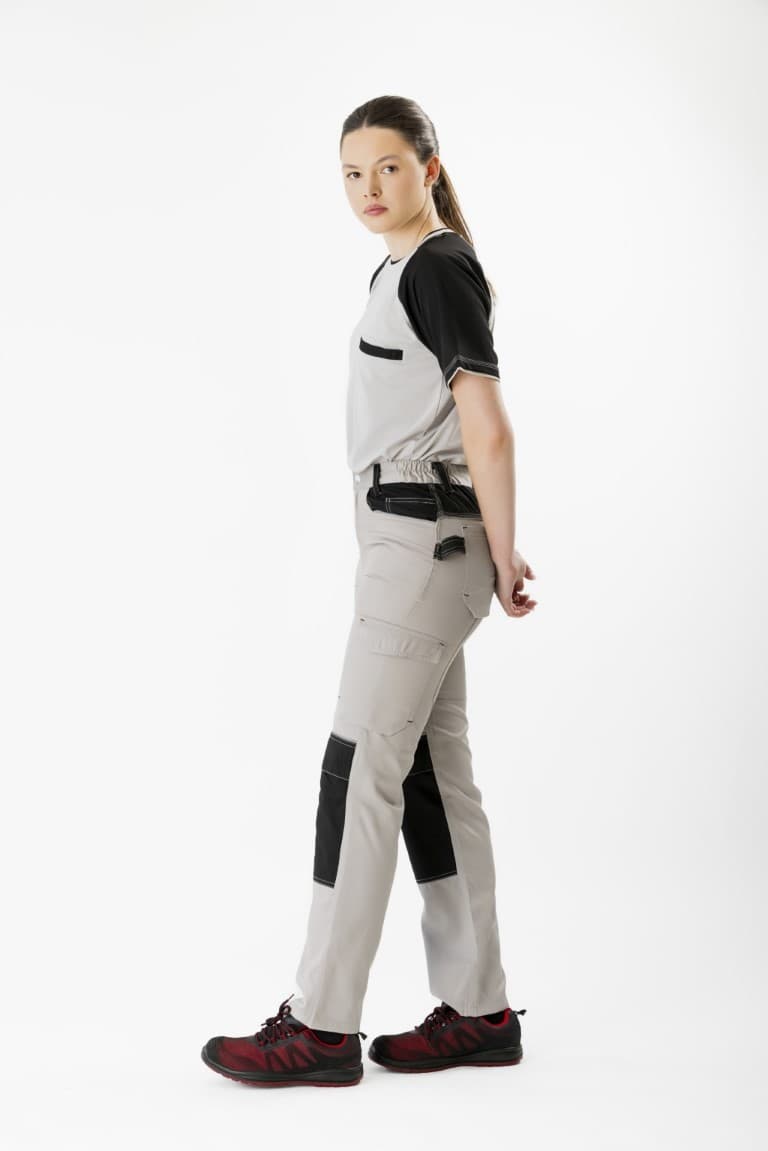 Pantalón Workteam WF1052 Gris Claro / Negro
