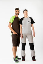 Pantalón Workteam WF1052 Gris Claro / Negro