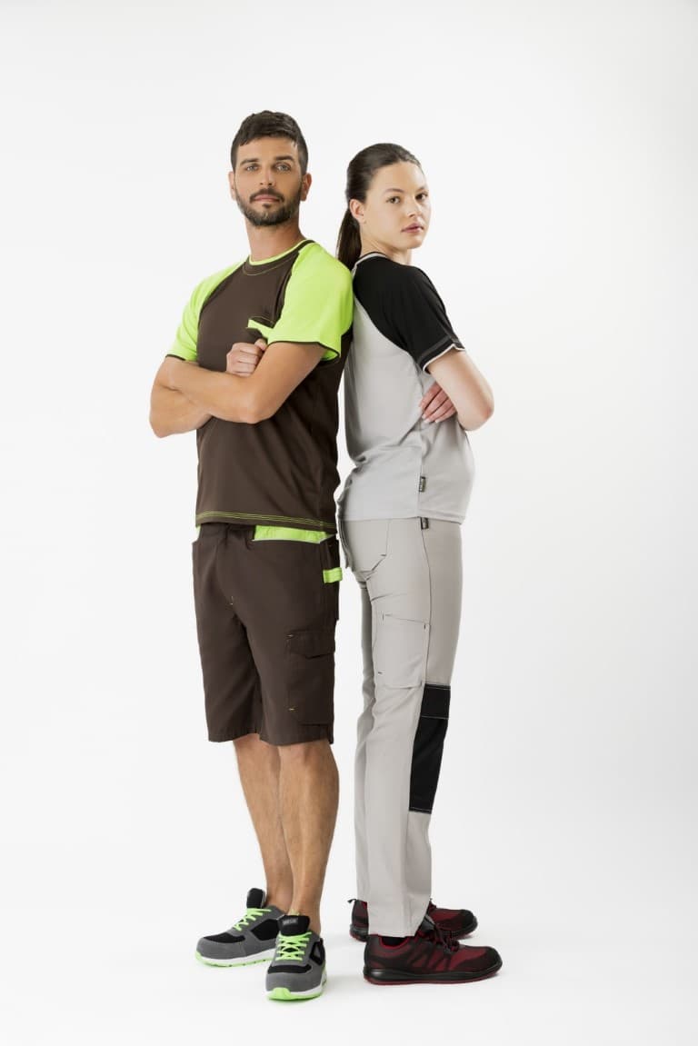 Pantalón Workteam WF1052 Gris Claro / Negro