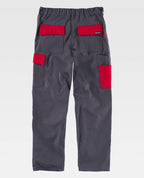 Pantalón Workteam WF1550 Gris / Rojo