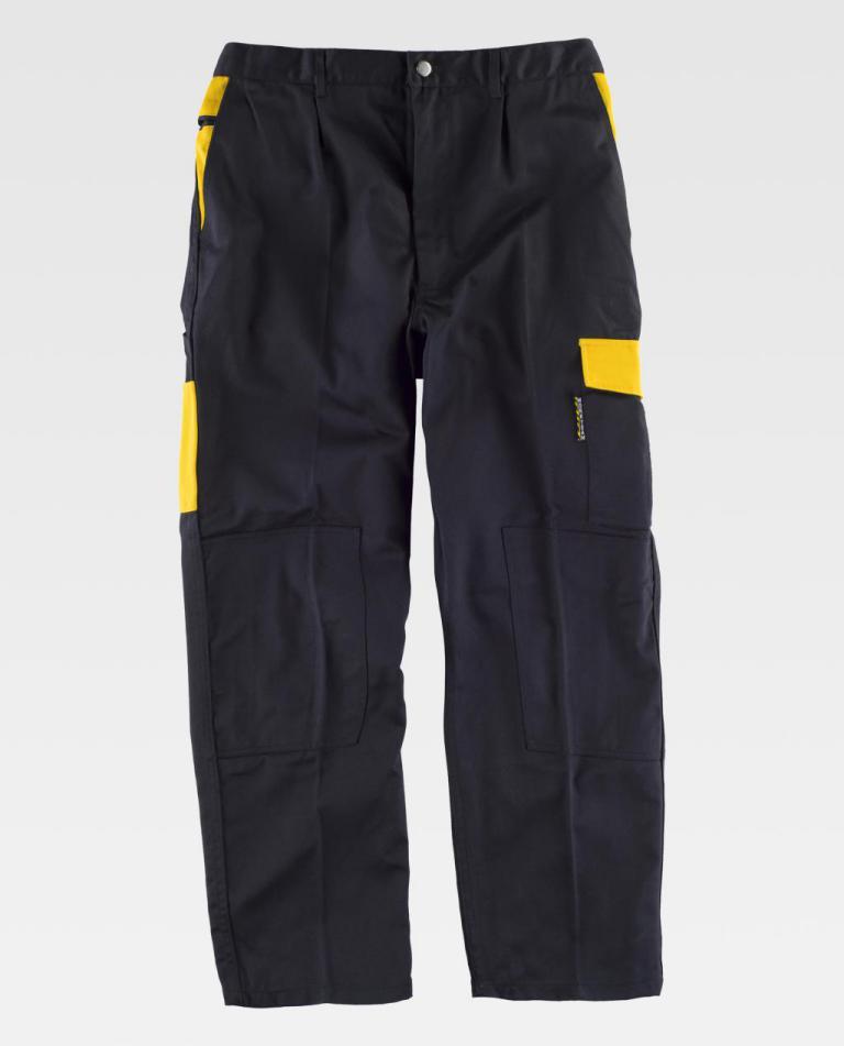 Pantalón Workteam WF1550 Negro / Amarillo