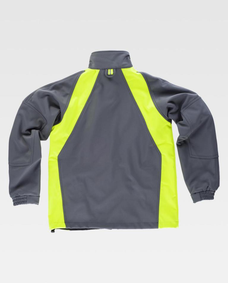 Workshell Workteam WF1640 Gris / Amarillo Flúor