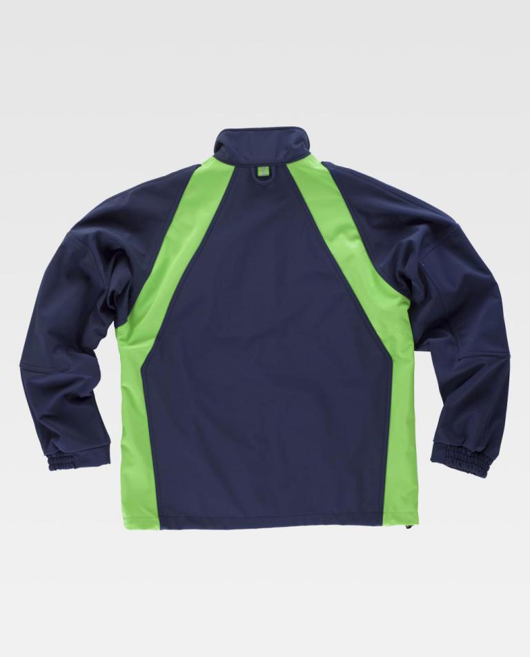 Workshell Workteam WF1640 Marino / Verde Flúor