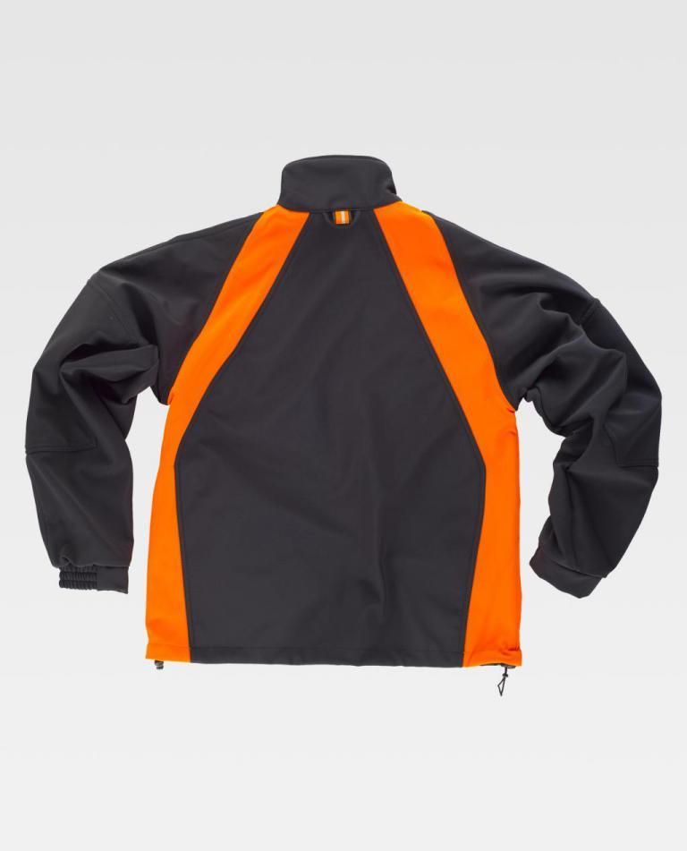 Workshell Workteam WF1640 Negro / Naranja Flúor