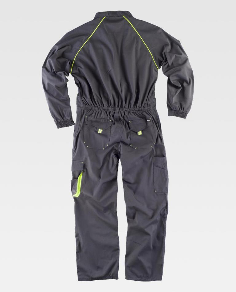 Buzo Workteam WF1642 Gris / Amarillo Flúor