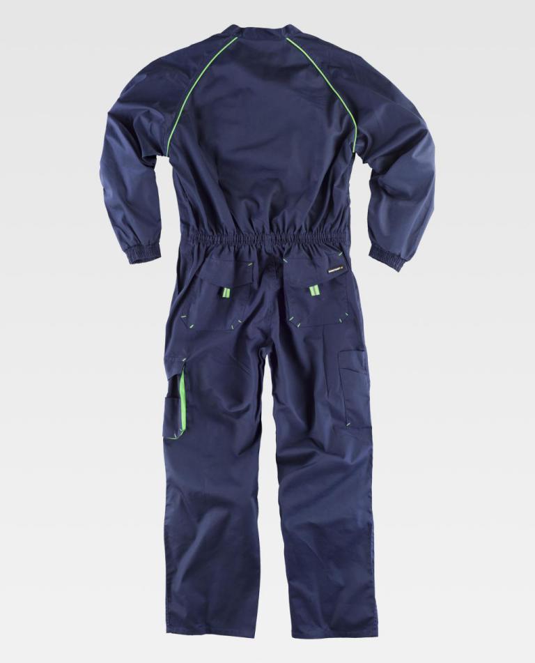 Buzo Workteam WF1642 Marino / Verde Flúor