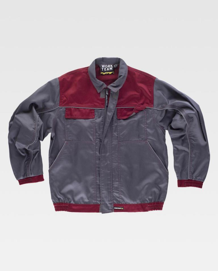 Cazadora Workteam WF1852 Gris / Granate
