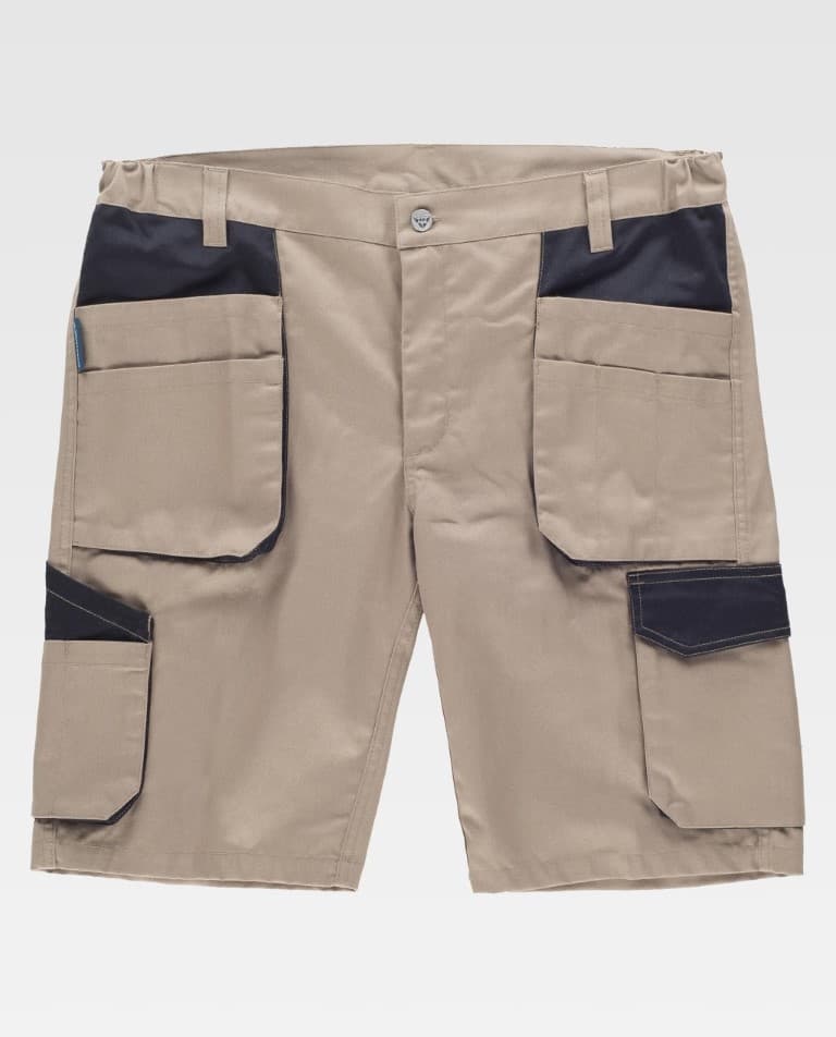 Bermuda Workteam WF2617 Beige / Negro