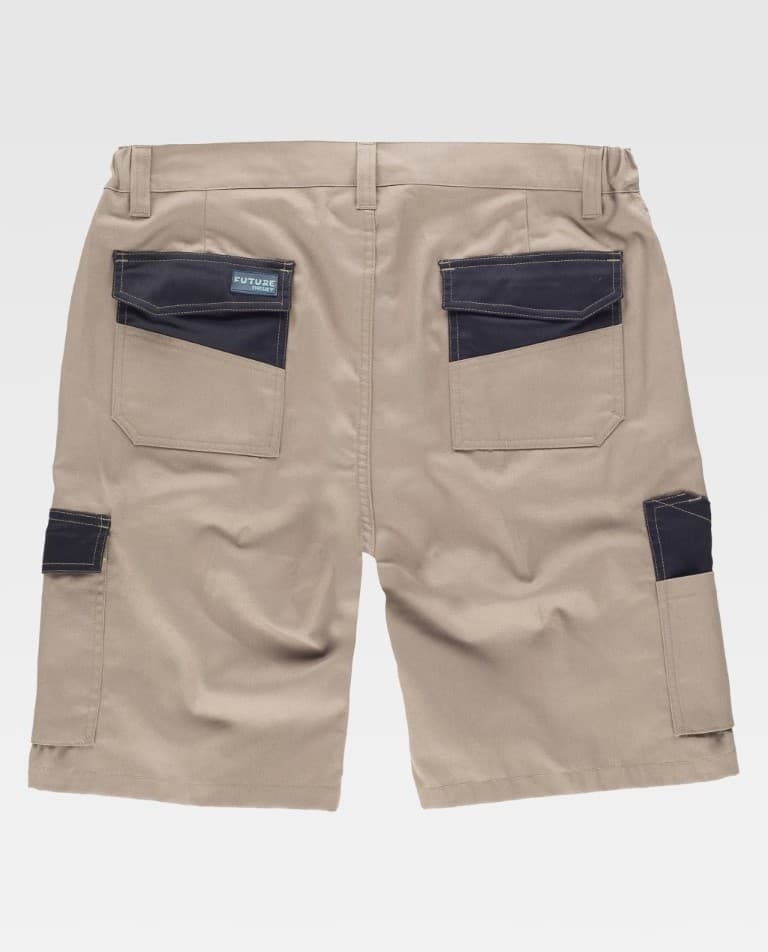 Bermuda Workteam WF2617 Beige / Negro
