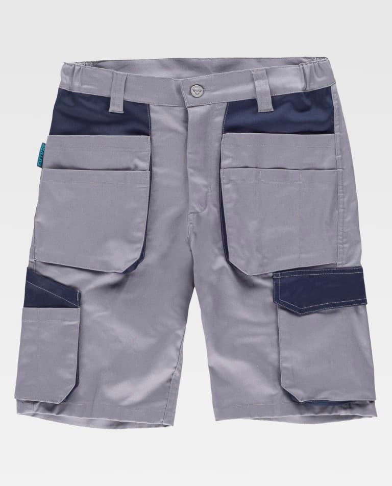 Bermuda Workteam WF2617 Gris / Marino