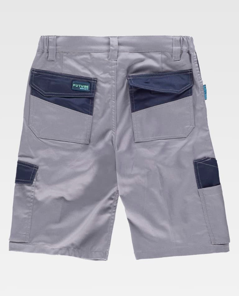 Bermuda Workteam WF2617 Gris / Marino