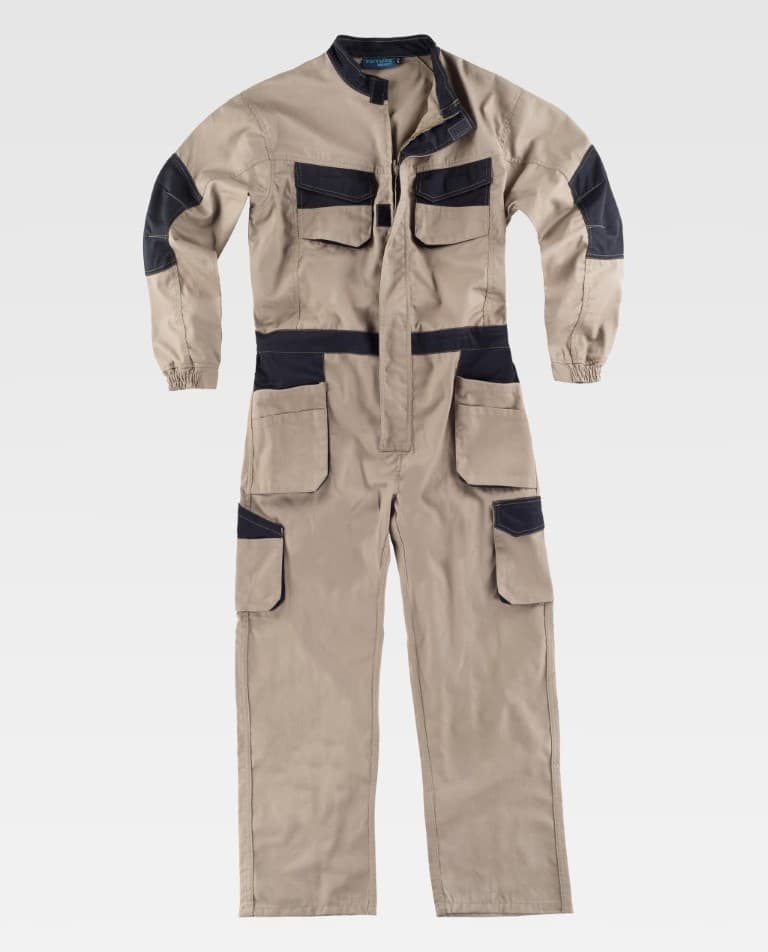 Buzo Workteam WF2620 Beige / Negro