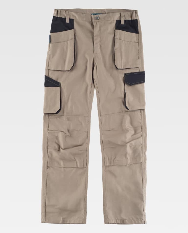 Pantalón Workteam WF2650 Beige / Negro