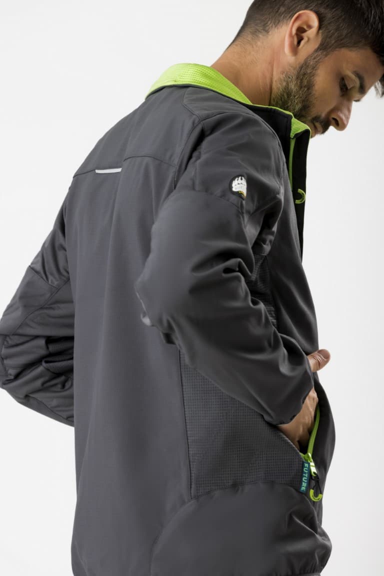 Workshell Workteam WF2700 Gris Oscuro / Verde Lima