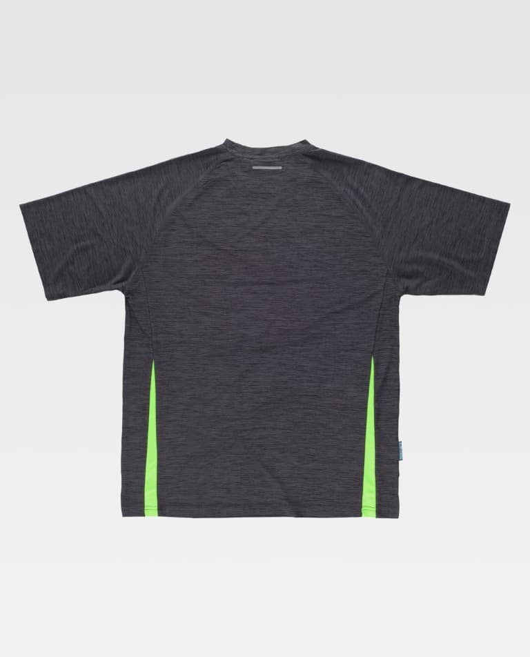 Camiseta Workteam WF2716 Gris Oscuro / Verde Lima