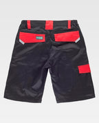 Bermuda Workteam WF2817 Negro / Rojo