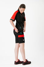Bermuda Workteam WF2817 Negro / Rojo