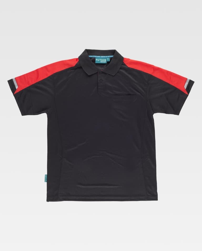 Polo Workteam WF2850 Negro / Rojo