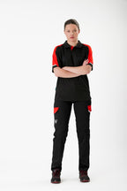 Pantalón Workteam WF2855 Negro / Rojo