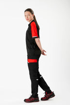 Pantalón Workteam WF2855 Negro / Rojo
